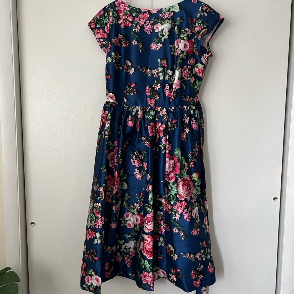 Blue & Pink Floral Dress